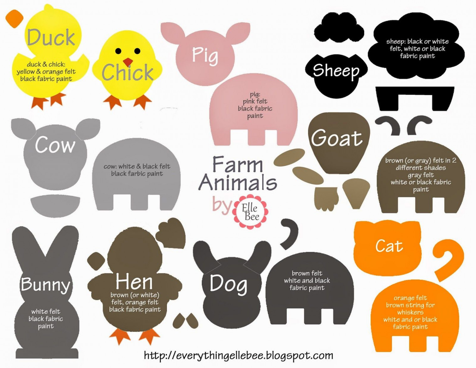 A Little Bit of Everything : FREE Printable Farm Animal