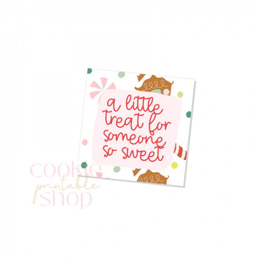 a little treat for someone so sweet tag - digital download