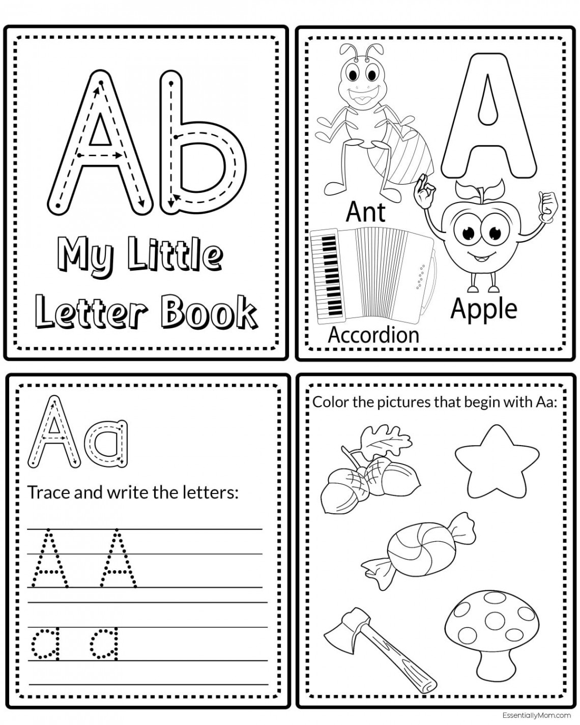 ABC Mini Book Printable  Alphabet Letter Mini Book  Alphabet