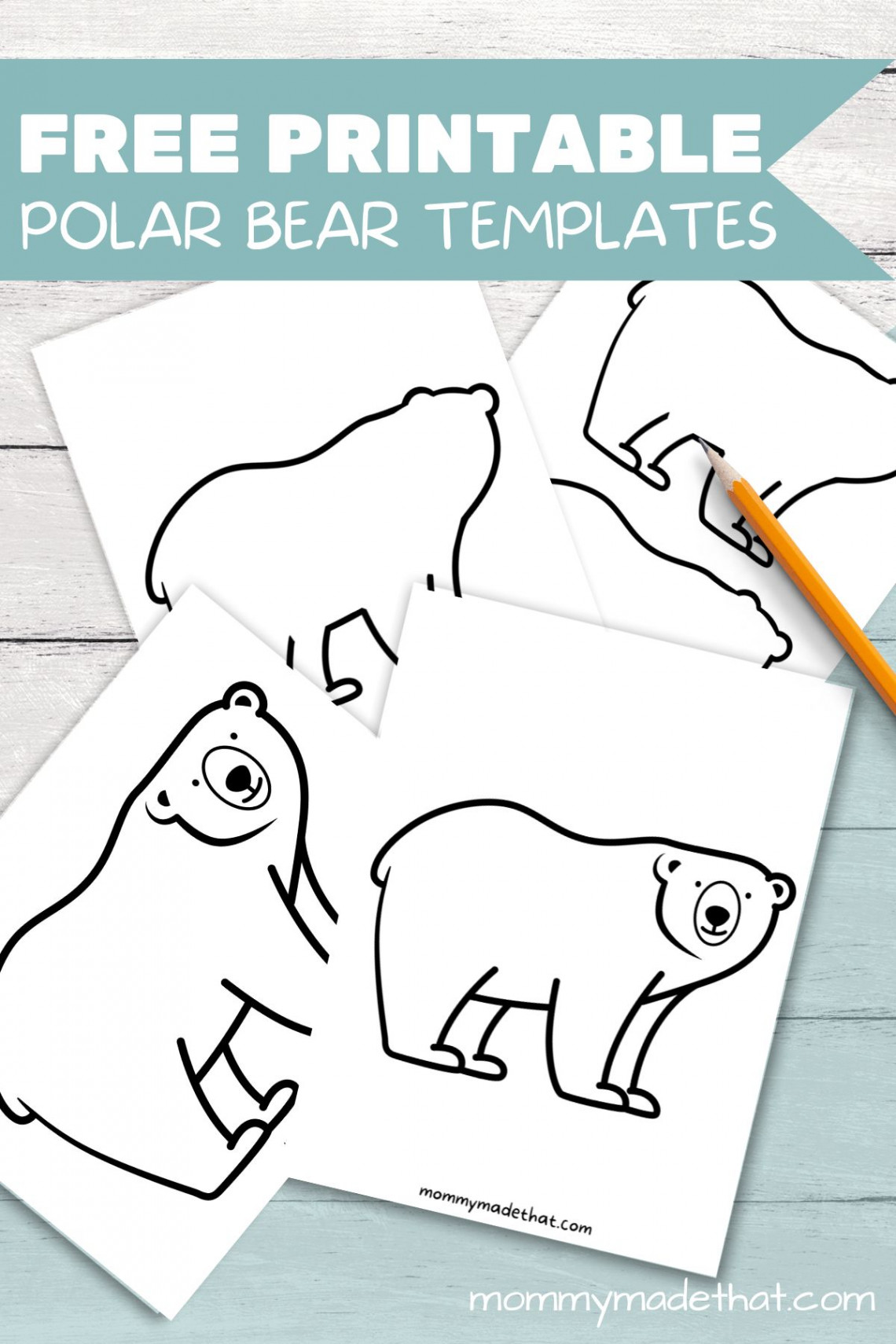 Adorable Polar Bear Templates (Free Printables!)