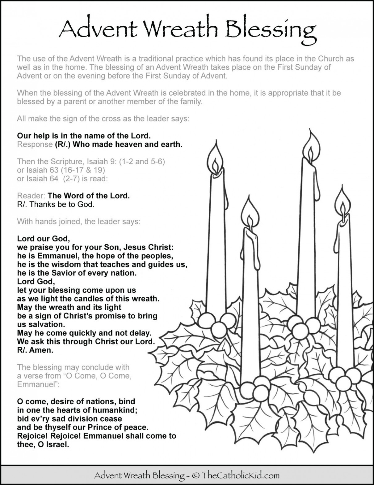 Advent Wreath - Download Pack - TheCatholicKid