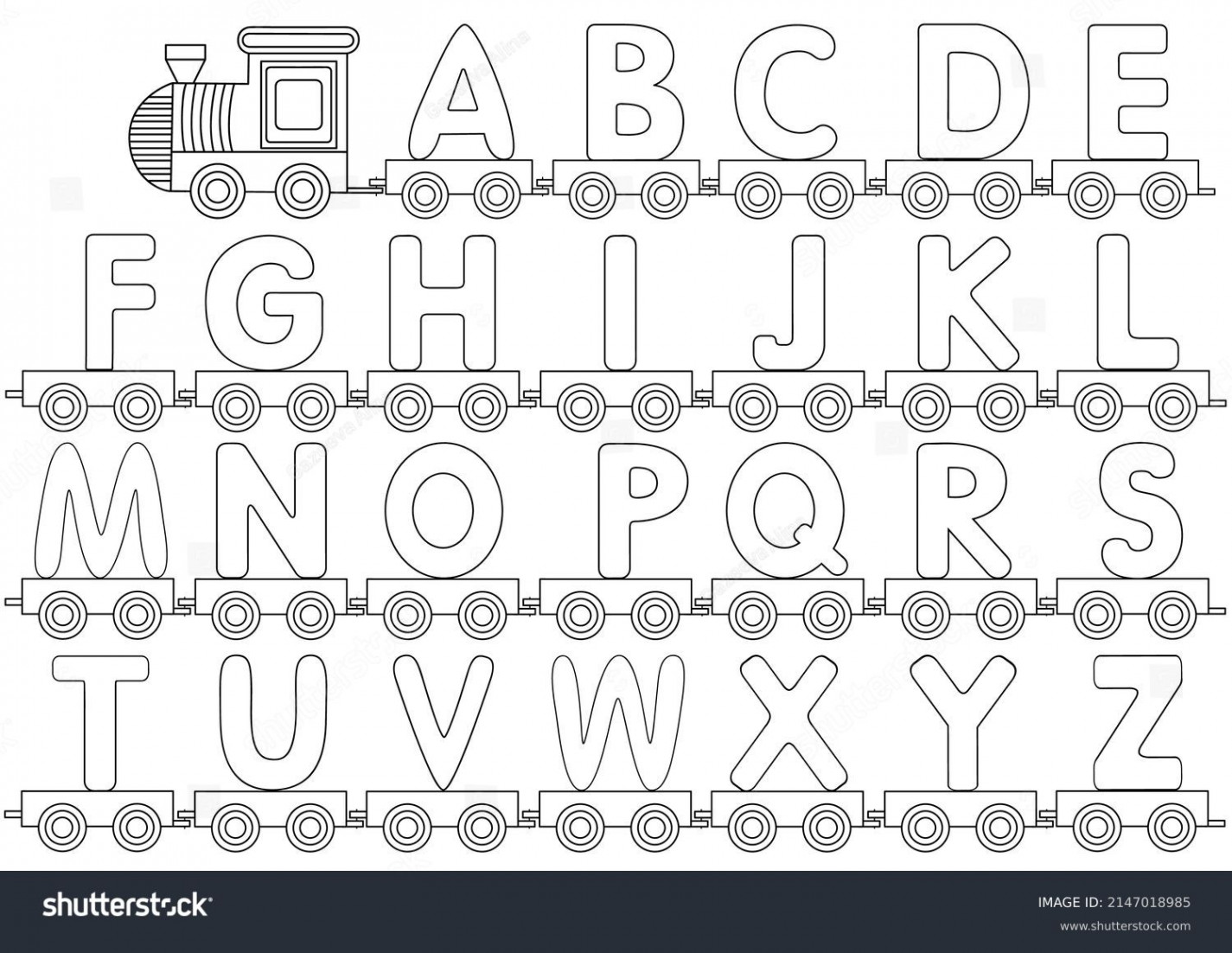 , Alphabet Coloring Pages Images, Stock Photos, D objects