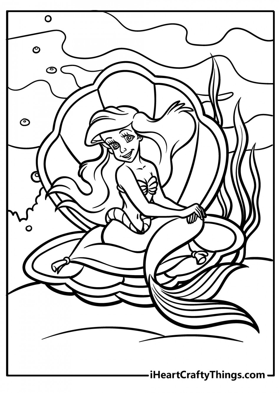 Ariel Coloring Pages (% Free Printables)