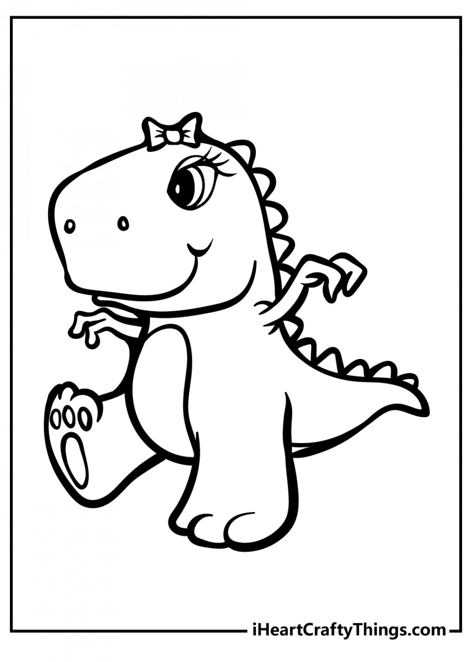 Baby Dinosaur Coloring Pages (% Free Printables)