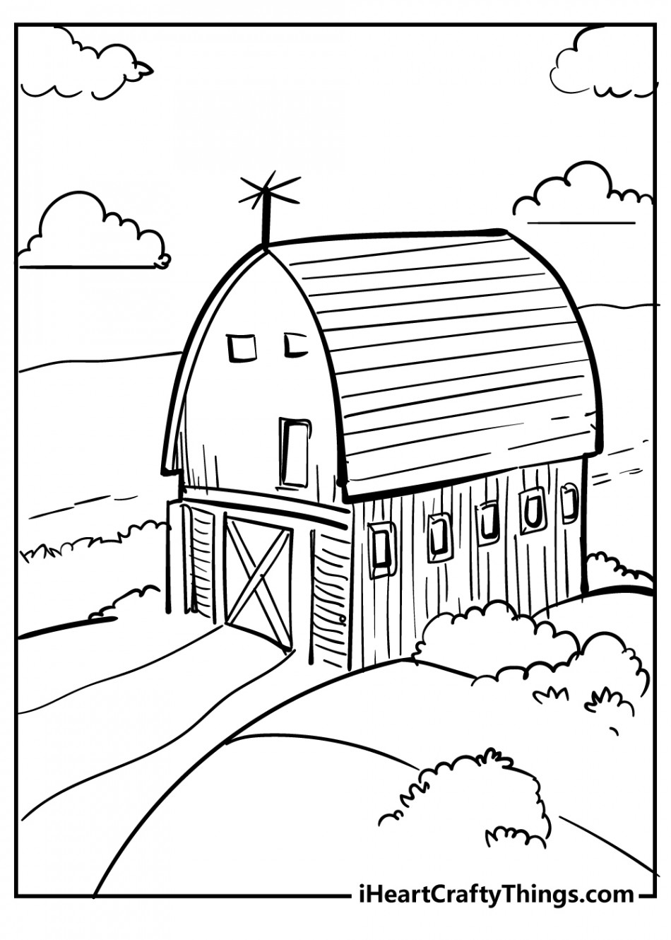 Barn Coloring Pages (% Free Printables)