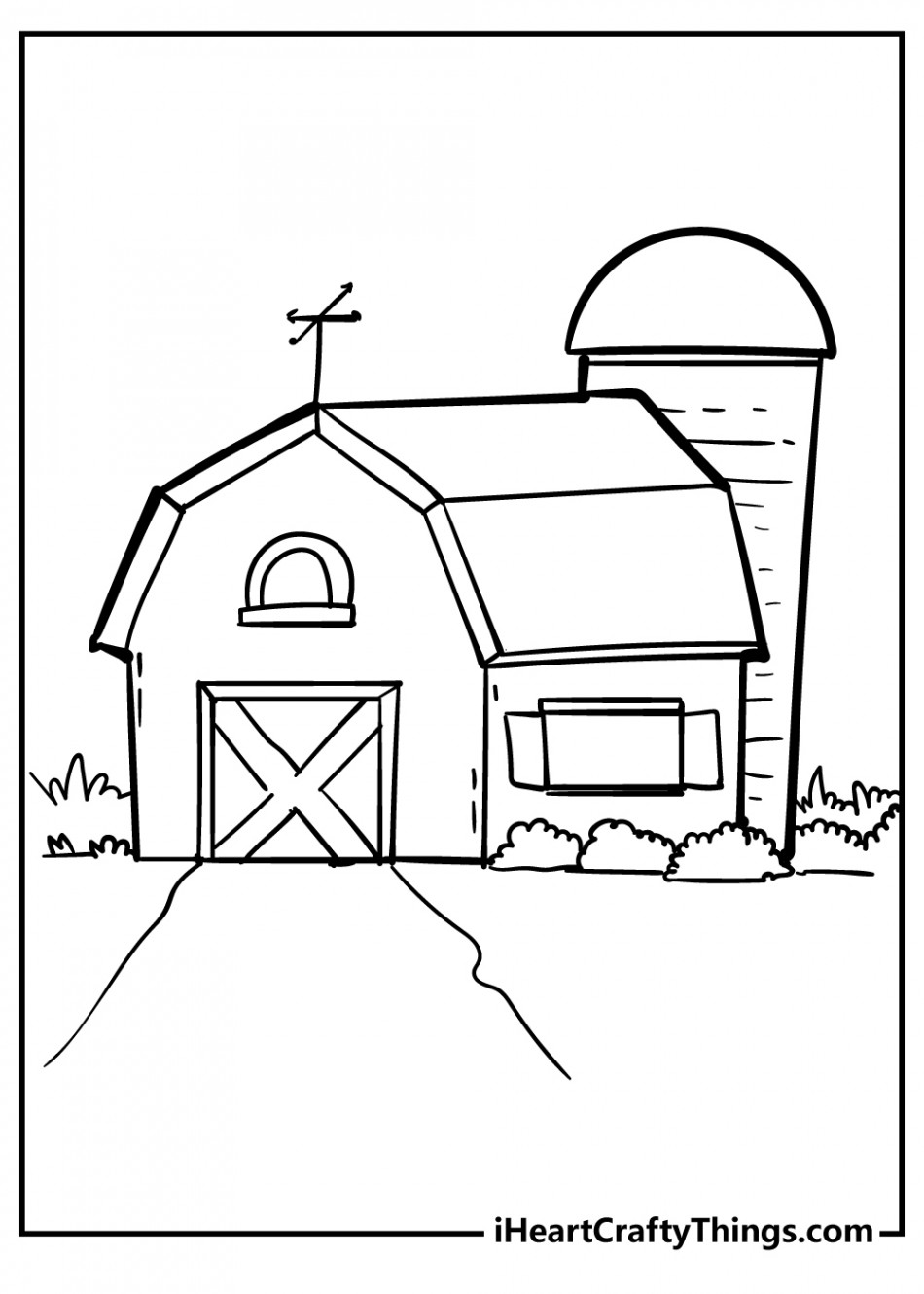 Barn Coloring Pages (% Free Printables)