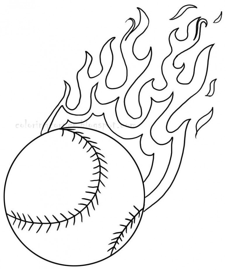 baseball coloring pages  Baseball Coloring Pages ~ Printable