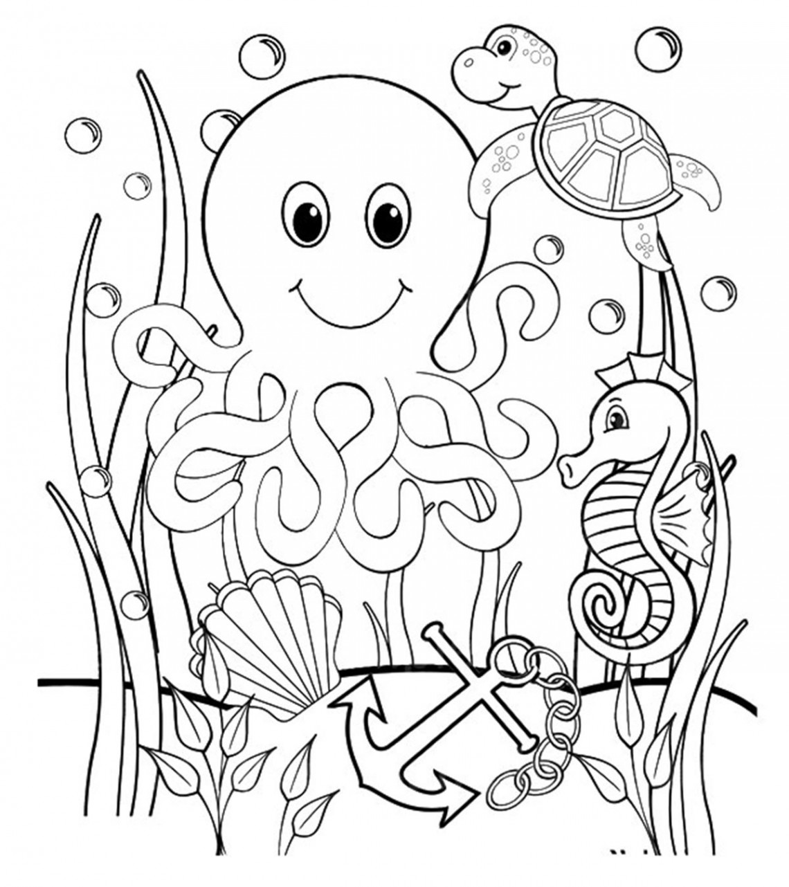 Best Free Printable Ocean Coloring Pages Online