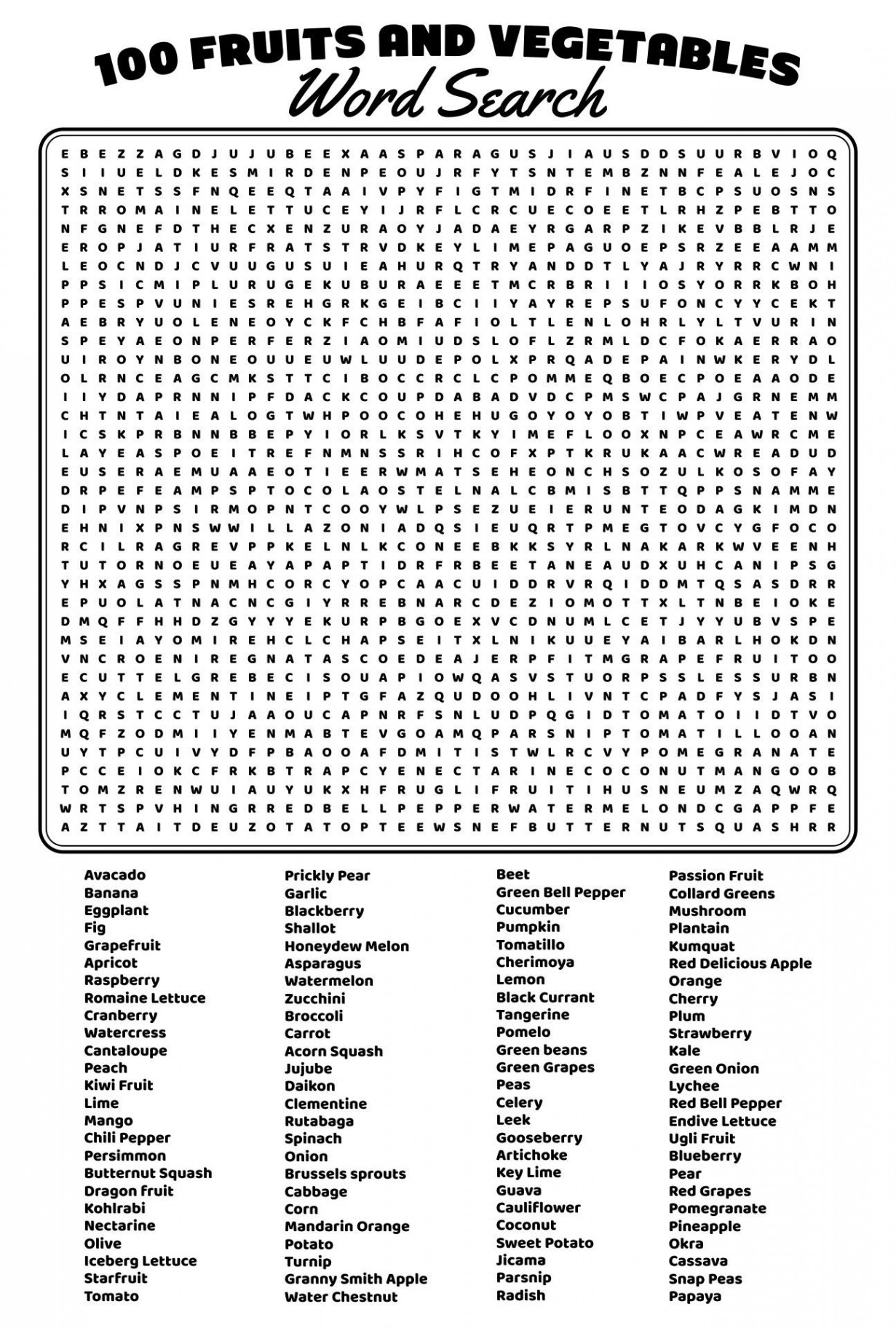 Best  Word Word Searches Printable PDF for Free at