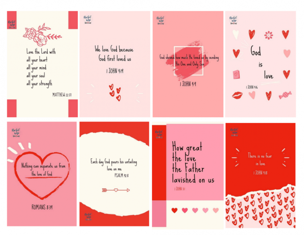 Bible Verse Valentines Printable - Rachel Wojo