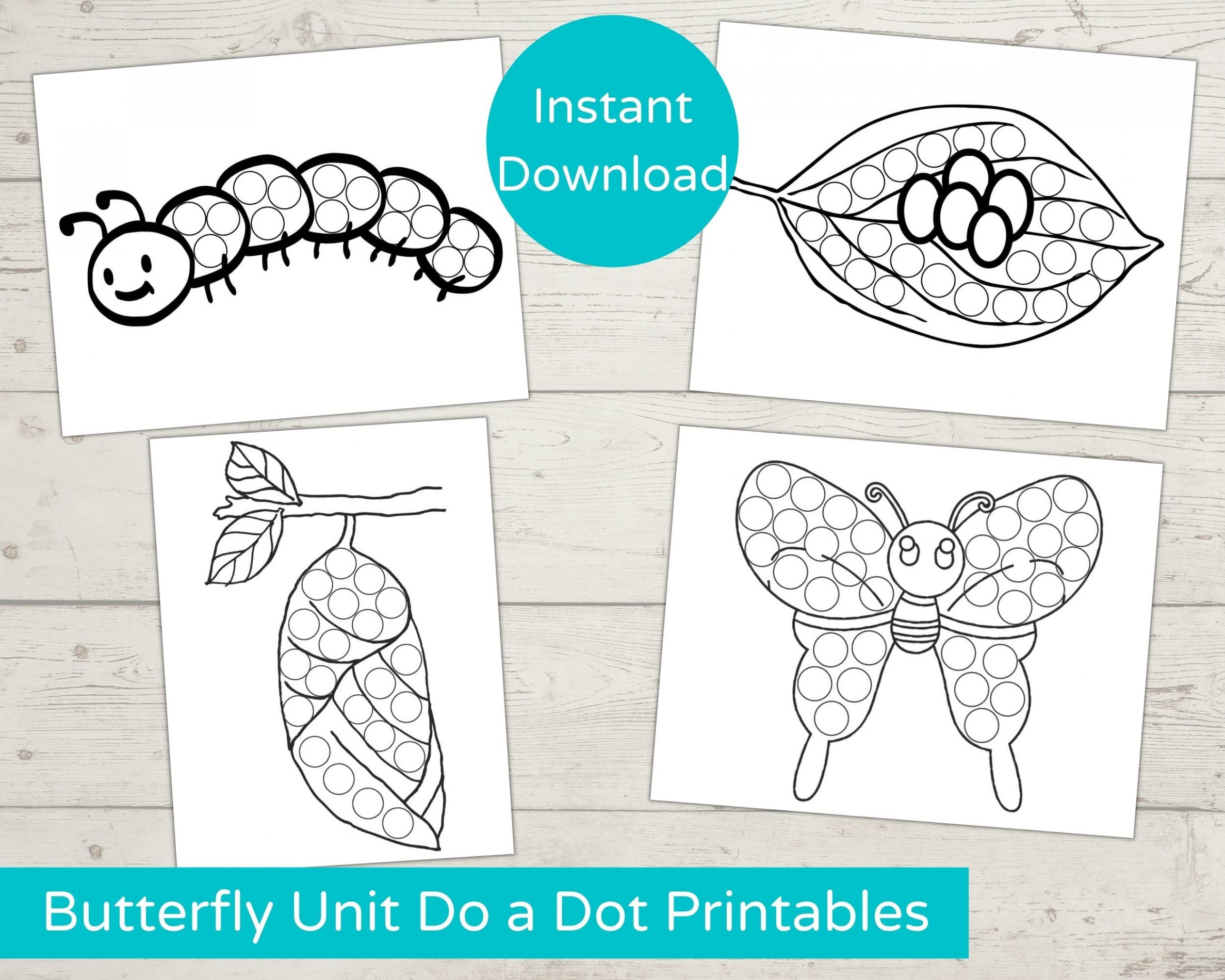 Butterfly Unit Dot Marker Printables/ Do a Dot Printable