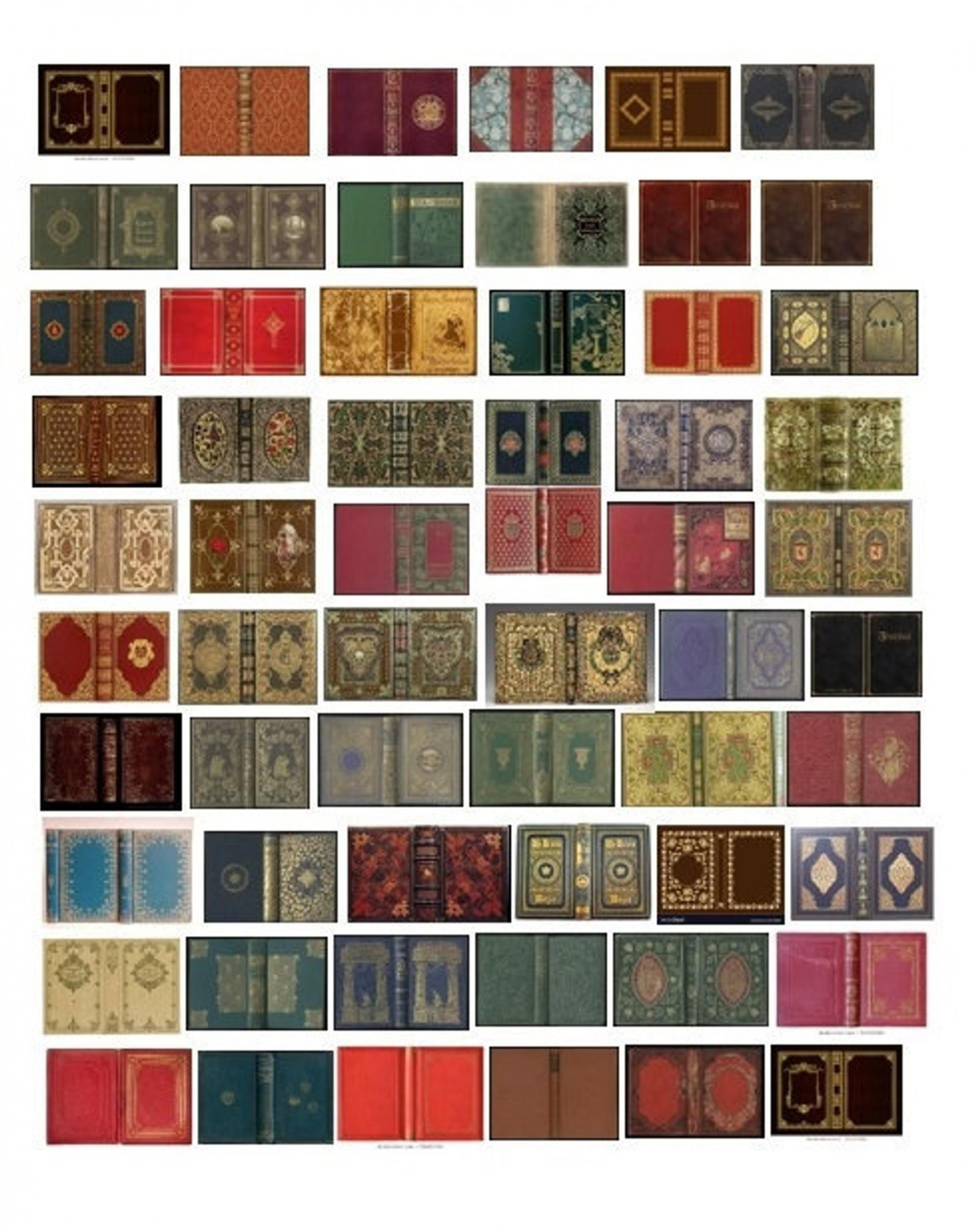 Buy :2 SCALE Printable Miniature Book Covers antique Only Online