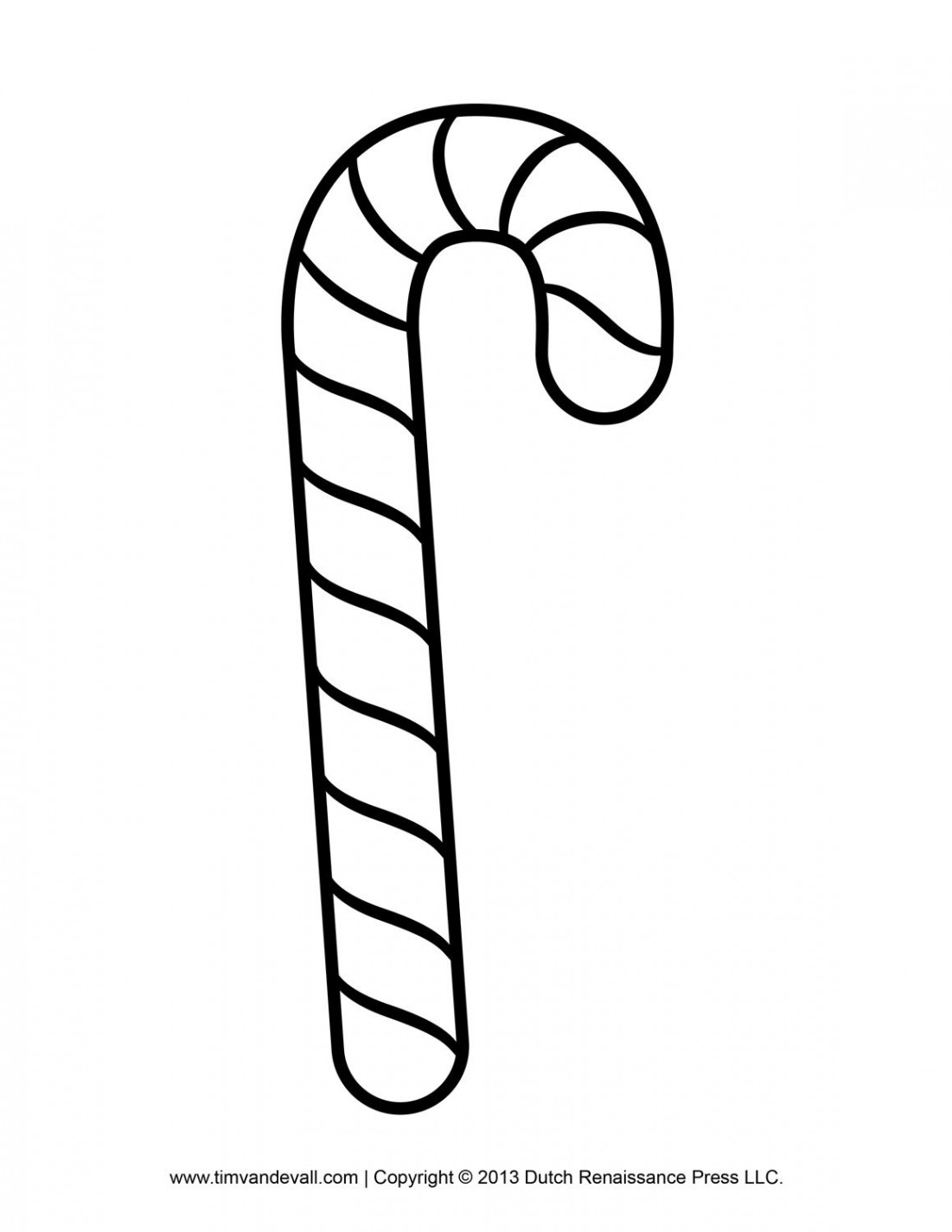 Candy Cane Template  Candy cane template, Candy cane coloring