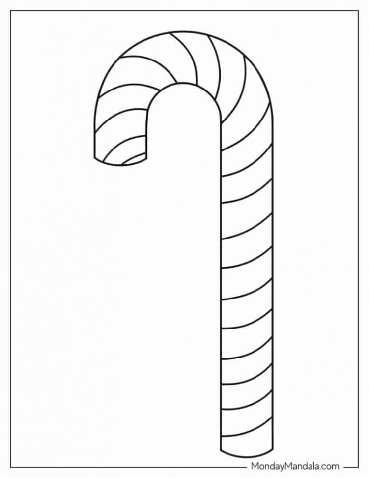 Candy Cane Templates (Free PDF Printables)