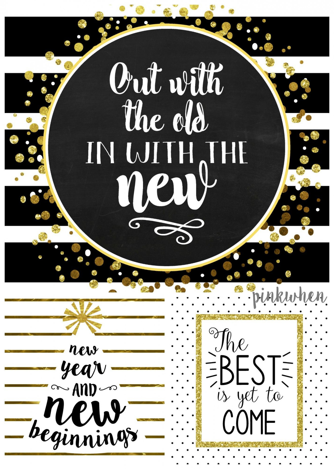 Celebrate the New Year with Free Printable Decorations