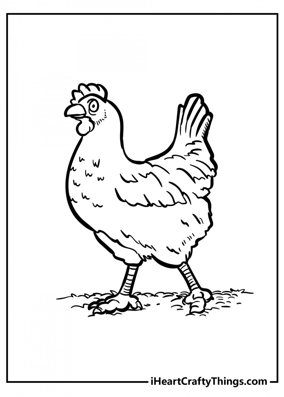 Chicken Coloring Pages (% Free Printables)