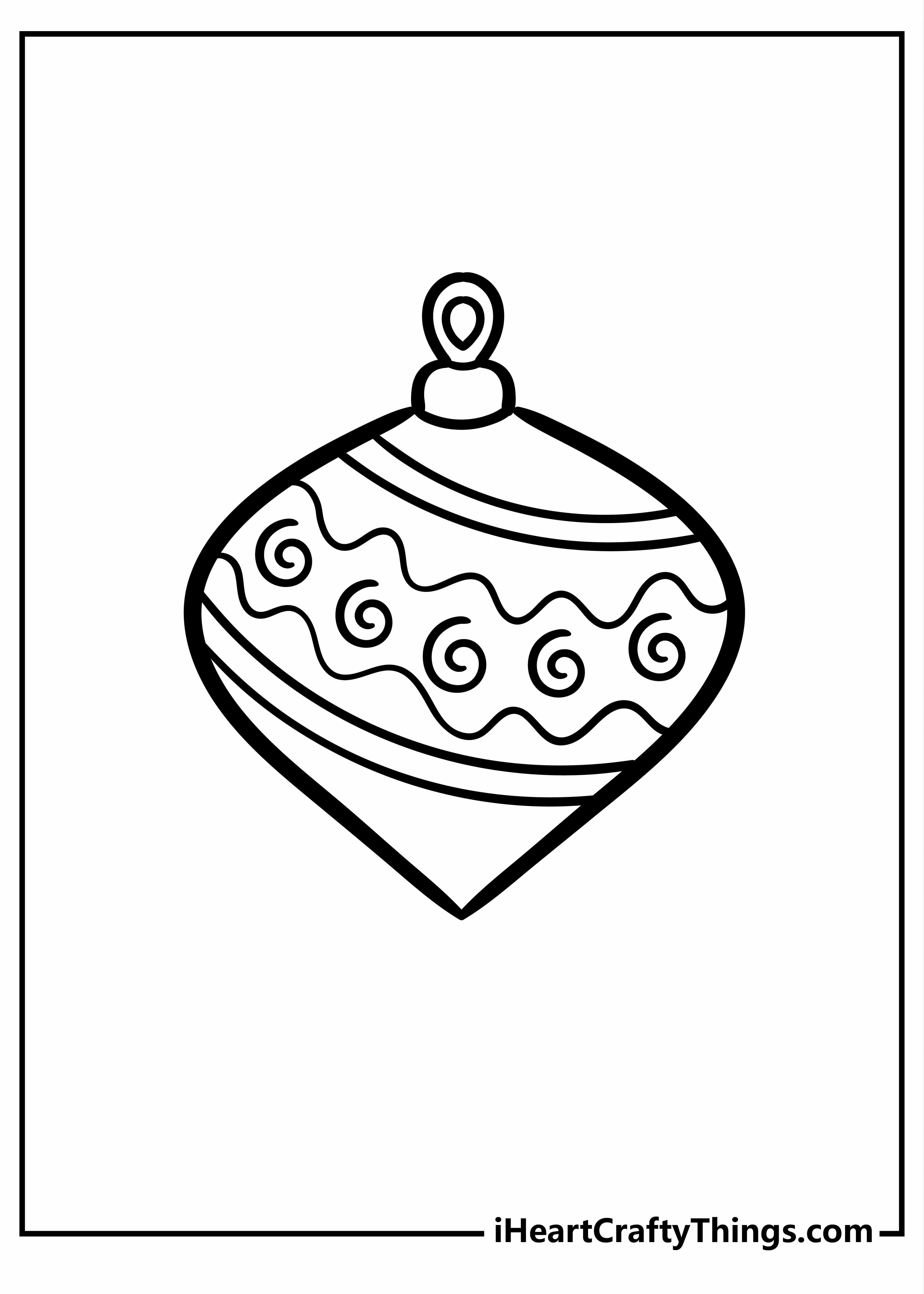 Christmas Ornament Coloring Pages (% Free Printables)