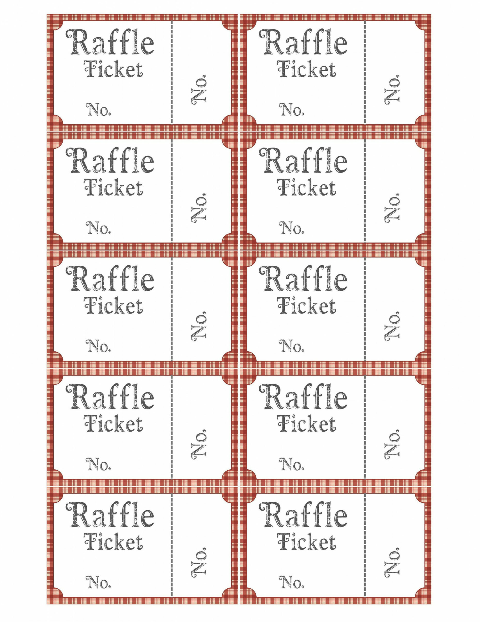 Christmas Raffle Tickets, . X