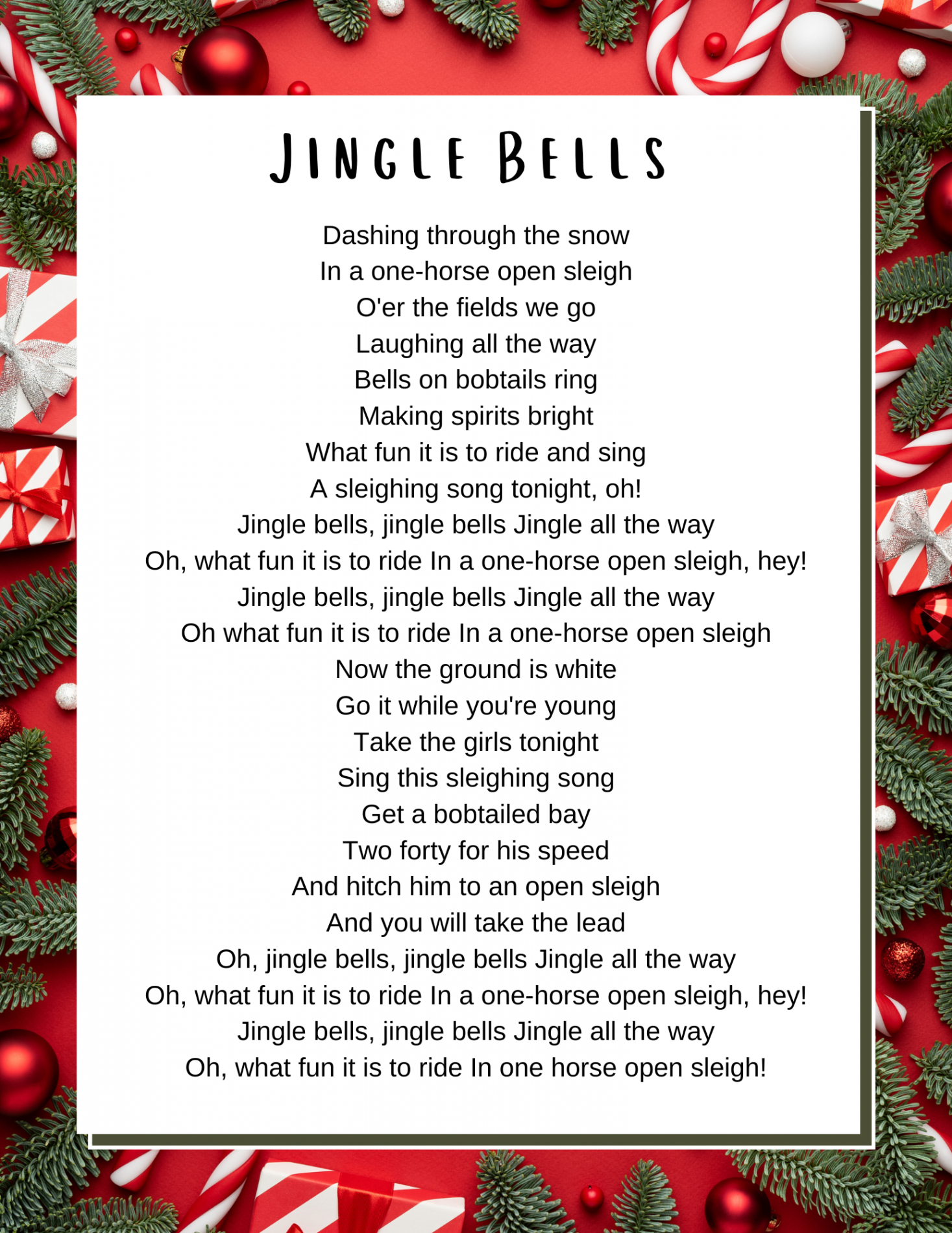 Christmas Songs Lyrics - Lyrics to Popular Christmas Carols