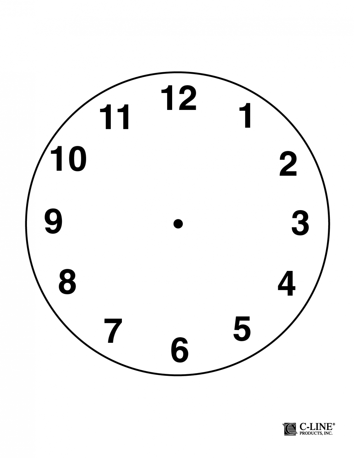 Clock Face Template Pdf  Clock template, Clock, Book clock