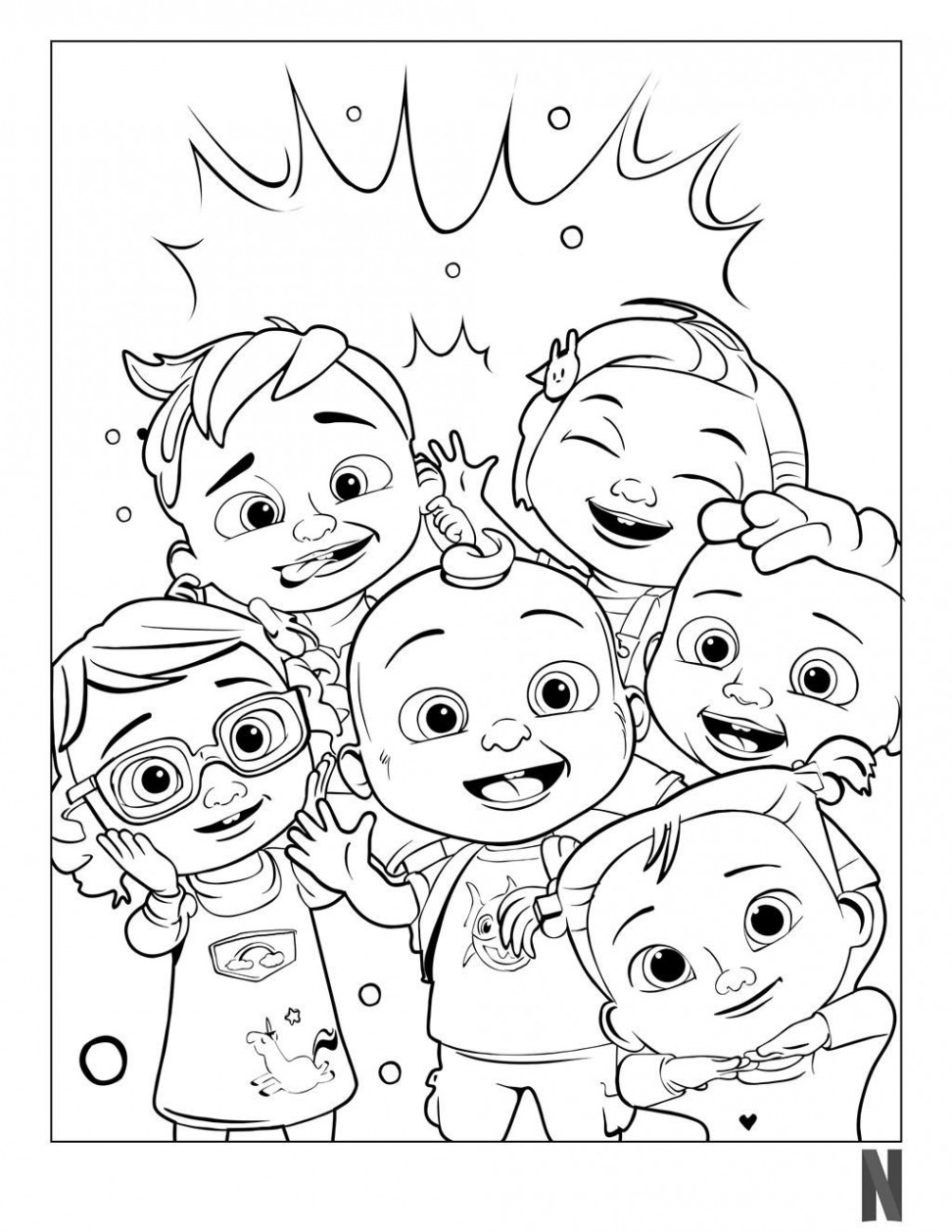 CoComelon Coloring Pages Characters