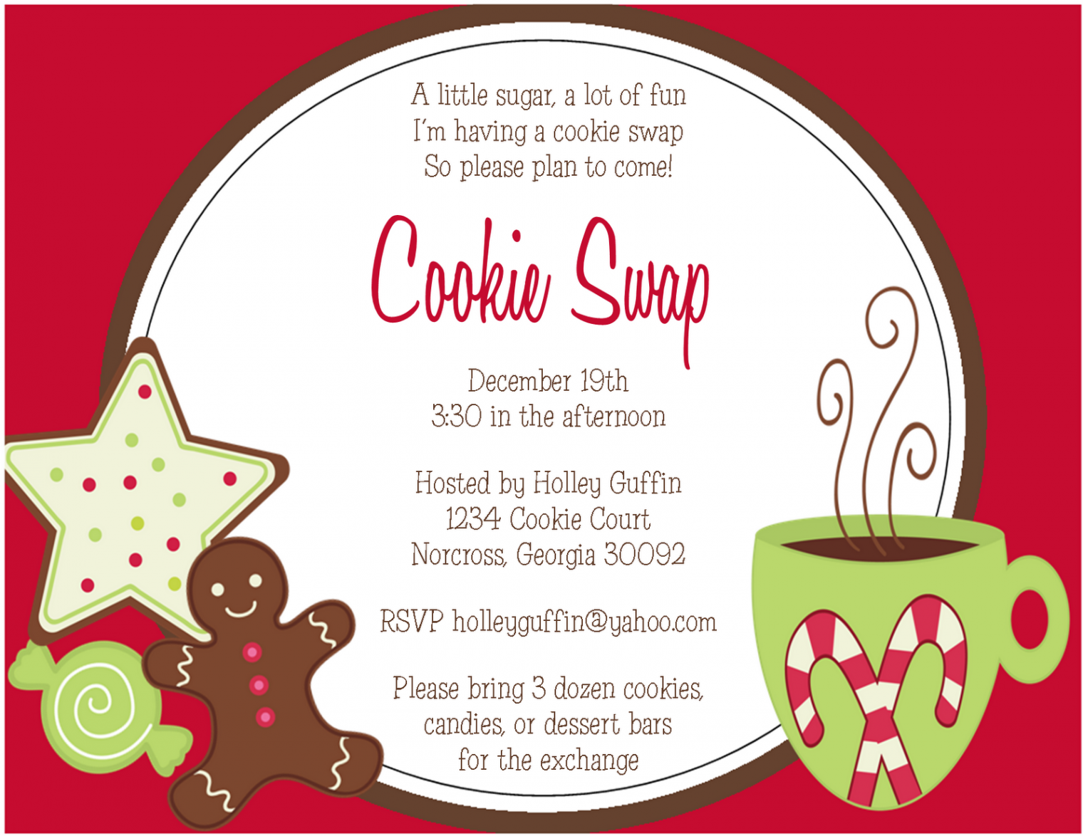 Cookie+Exchange+Invitations+Template  Cookie exchange invitations