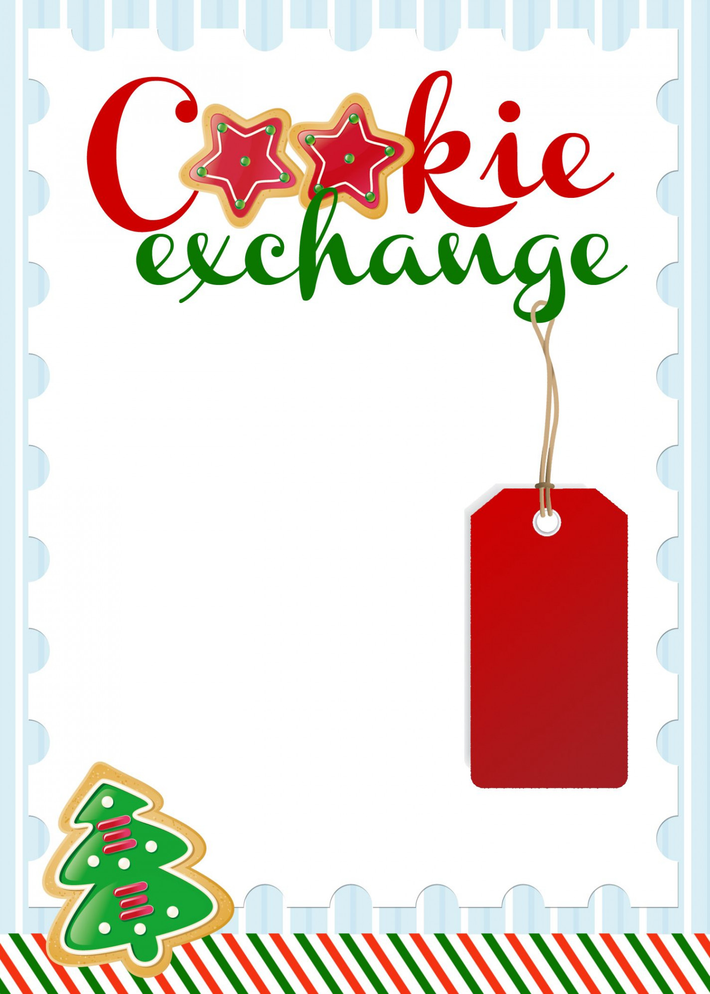 Cookie Exchange Party free printables  Christmas party