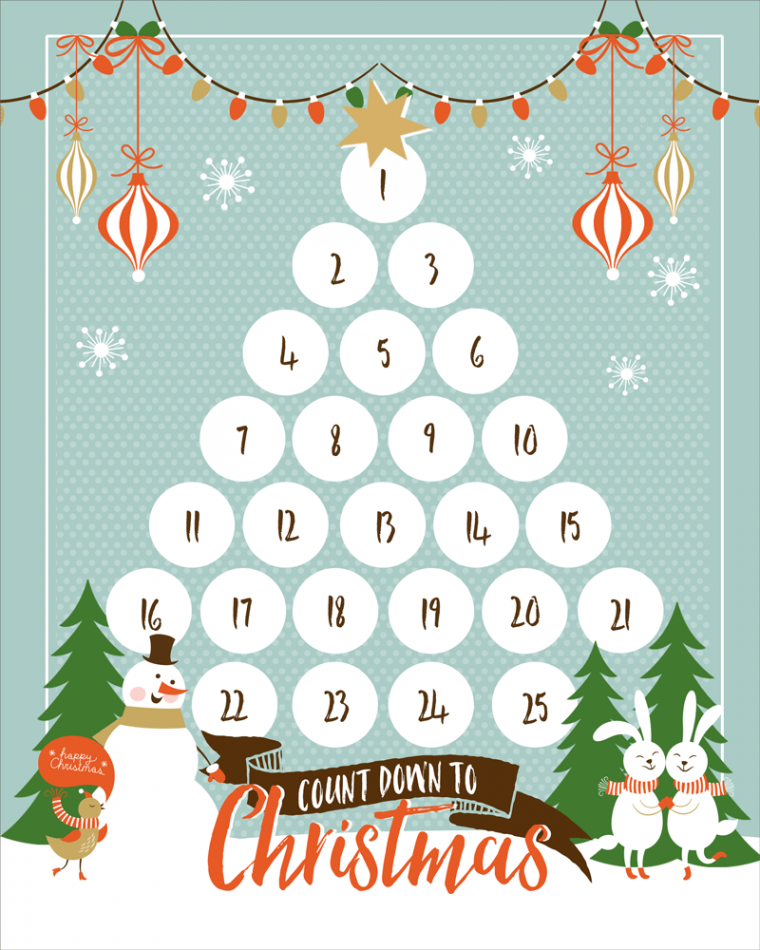 Countdown To Christmas Printable – Let