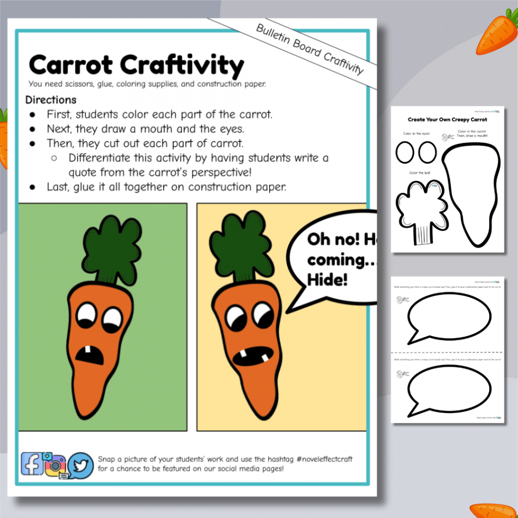 Creepy Carrots Activities - Novel Effect