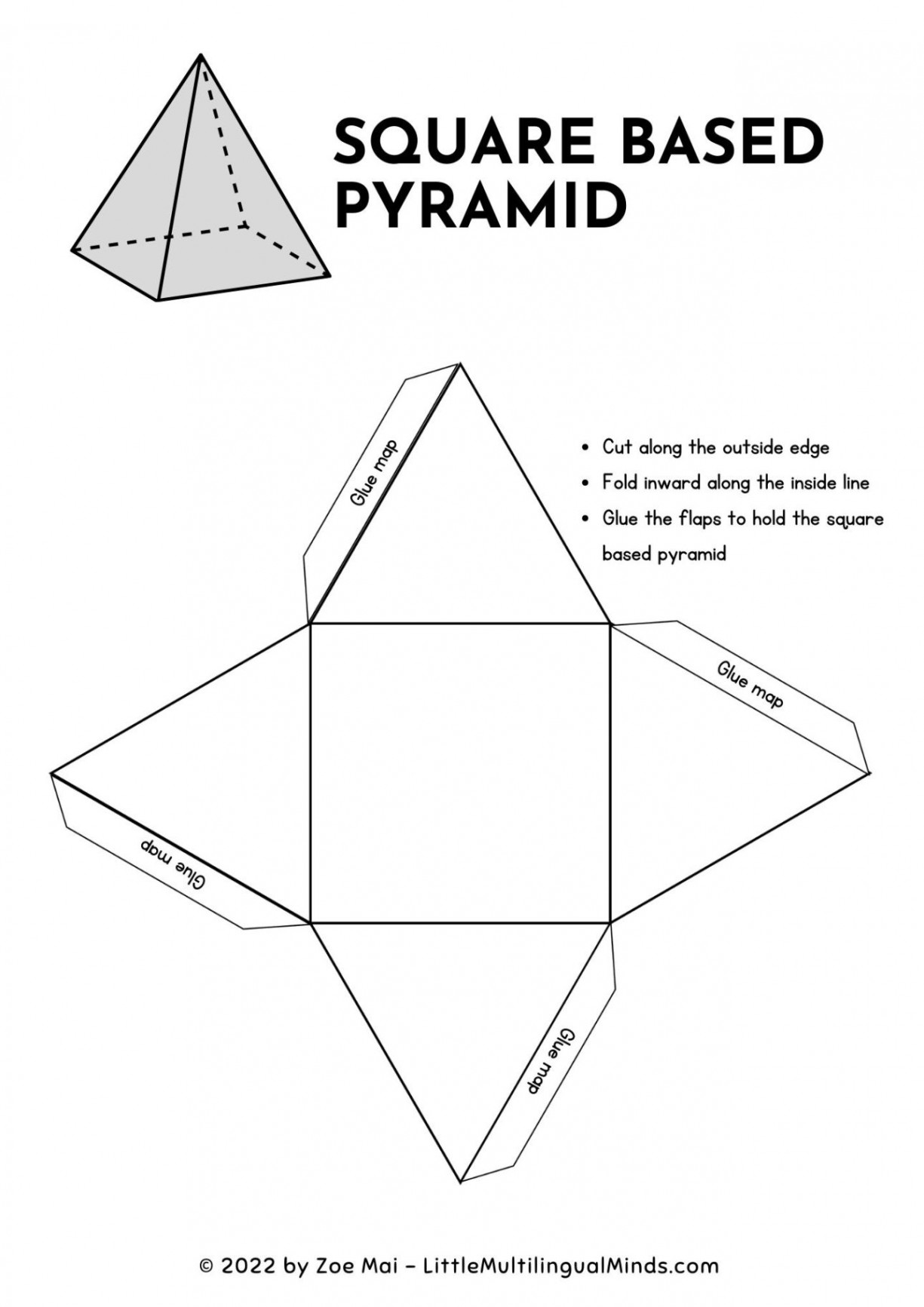 D Shape Nets and Activity Worksheets - Free Resources