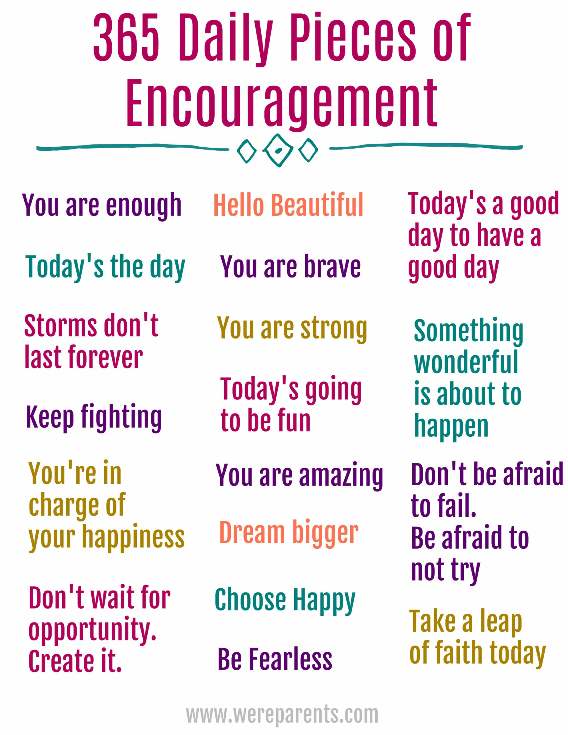 Daily Quotes of Encouragement - We