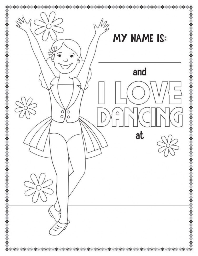 Dance Coloring Pages - Best Coloring Pages For Kids  Dance