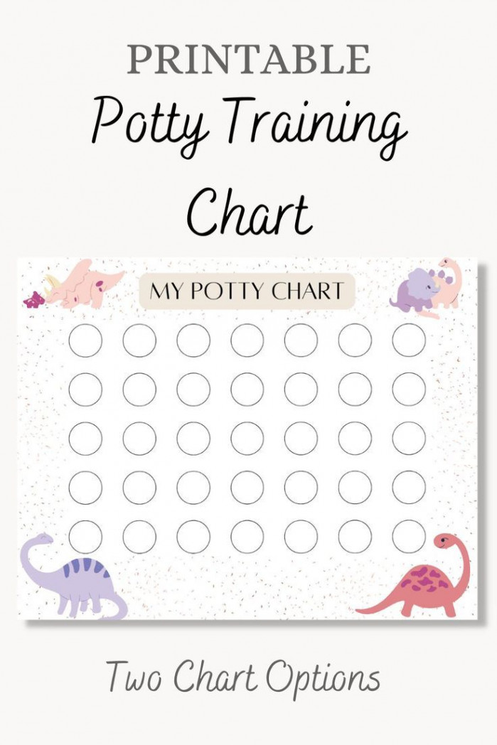 Dinosaur Potty Chart Dino Potty Training Chart Sticker Potty