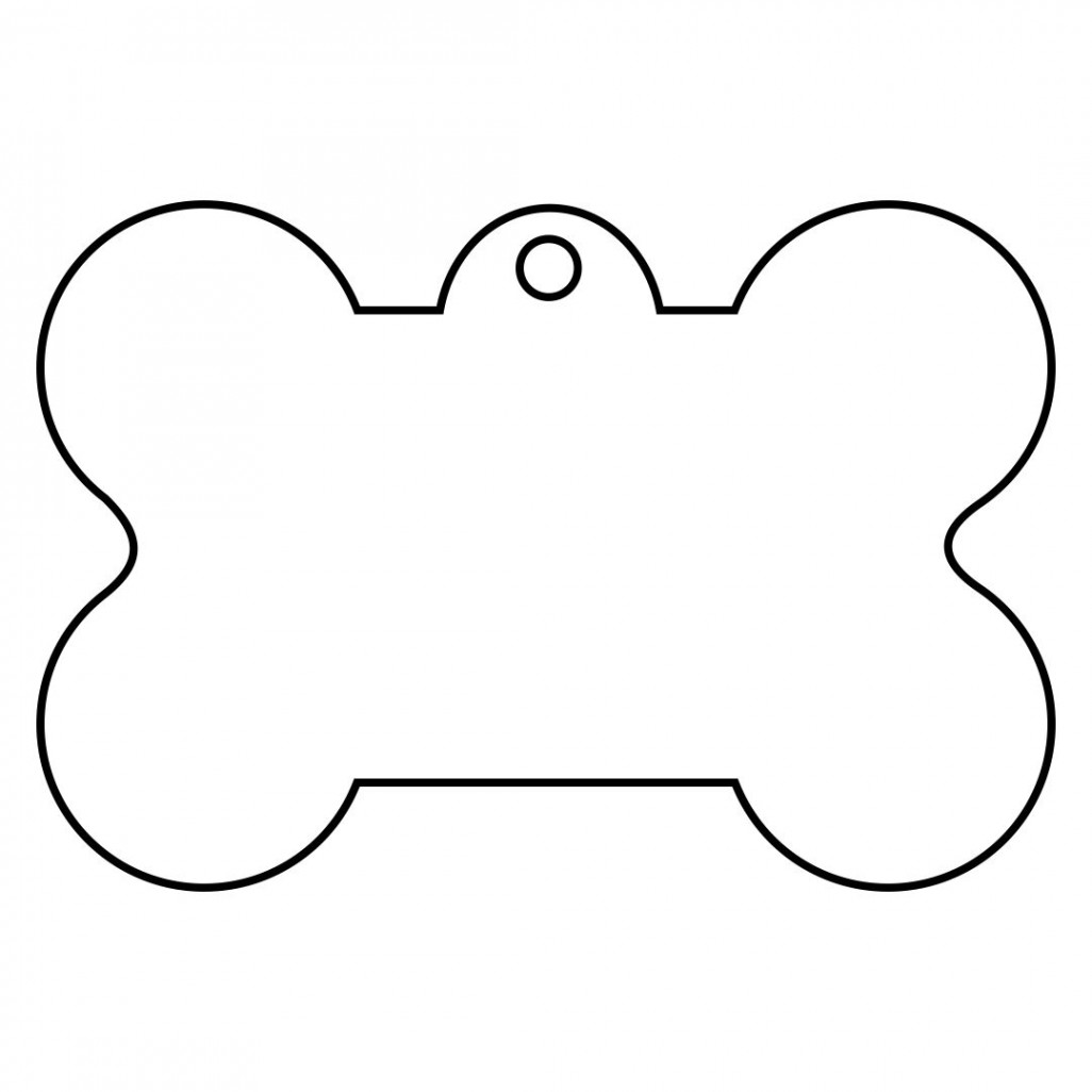 Dog Bone Tag Template  Dog template, Dog tags diy, Printable tags