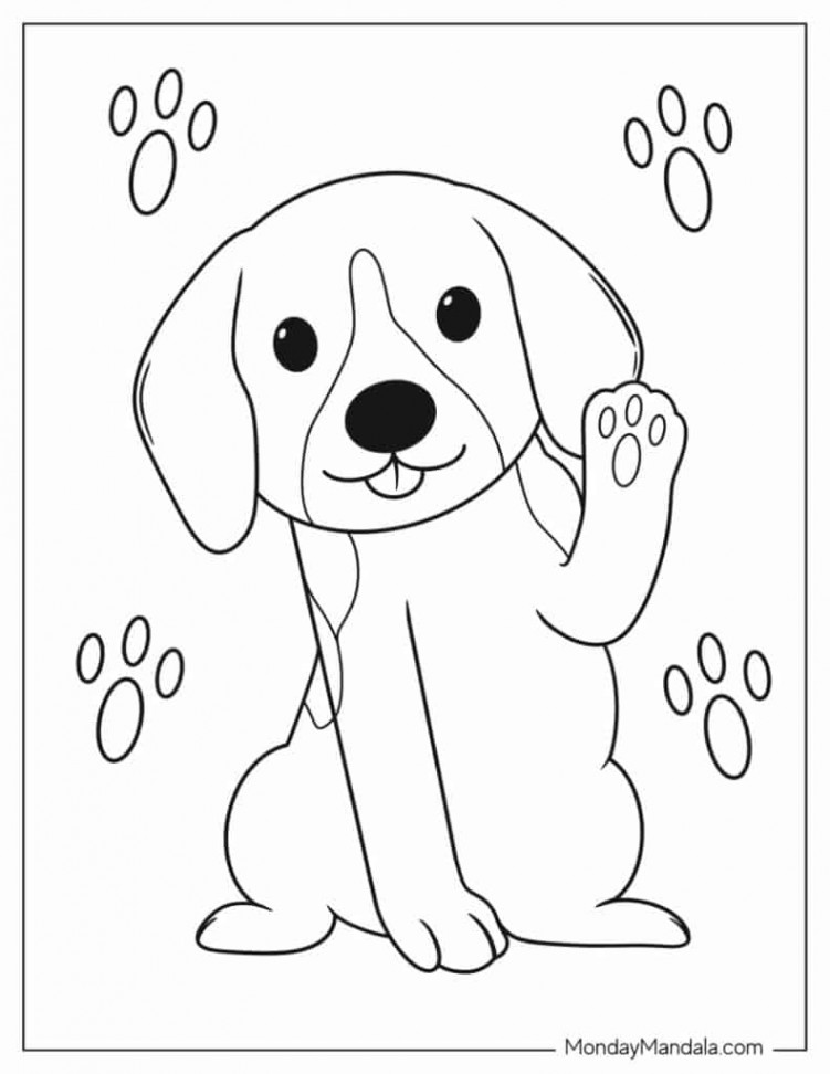 Dog Coloring Pages (Free PDF Printables)