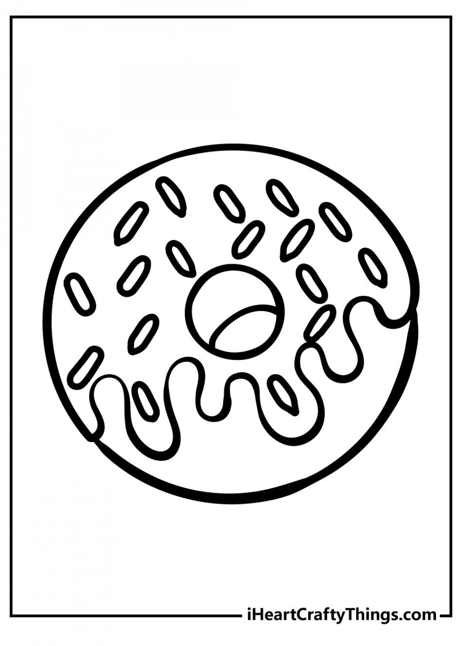 Donut Coloring Pages (% Free Printables)