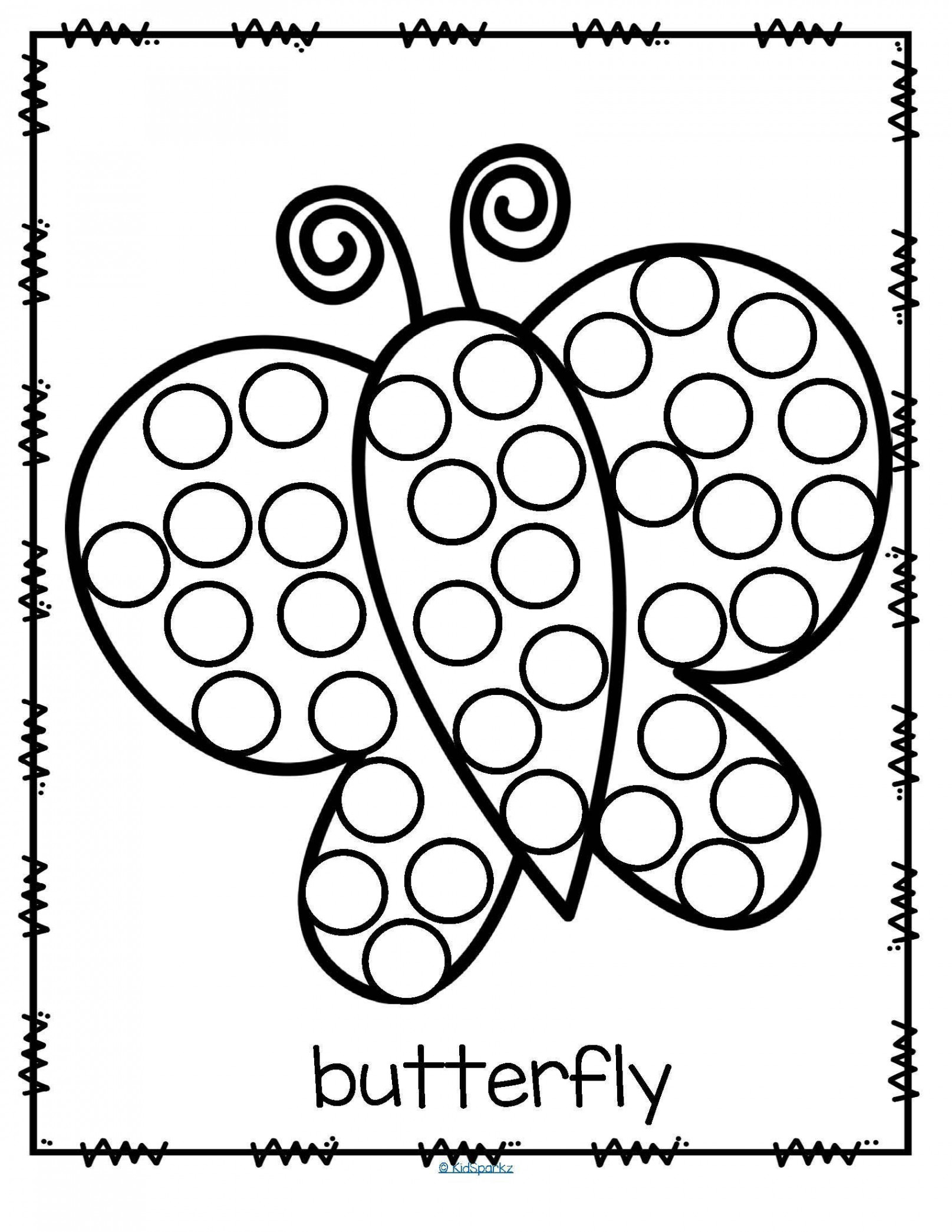 Dot Coloring Pages Coloring Pages Printable Dot Marker Templates