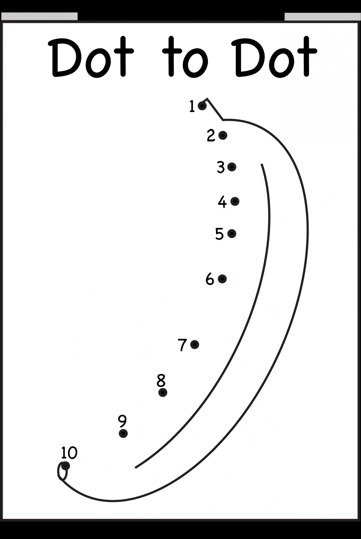 Dot to Dot – Numbers -0 – Eight Worksheets – Banana, Giraffe