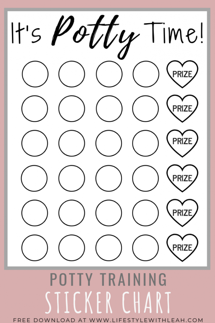 Download your free potty training sticker chart today! Your kids