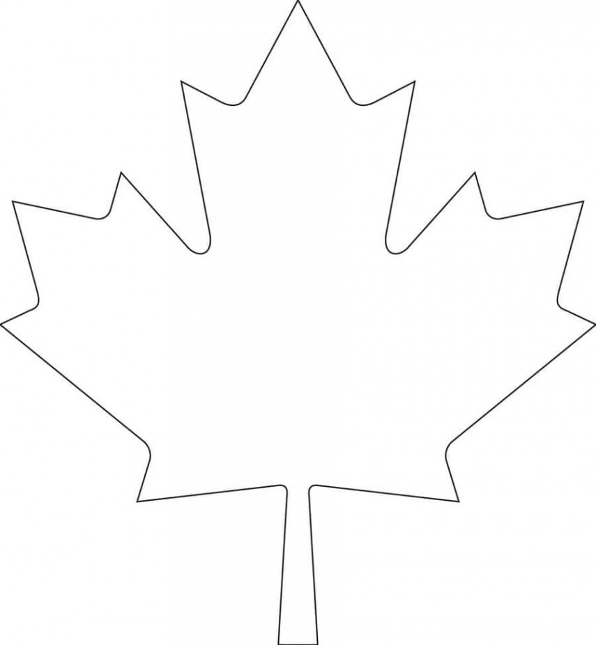 Downloadable maple leaf template for your Canada Day crafts