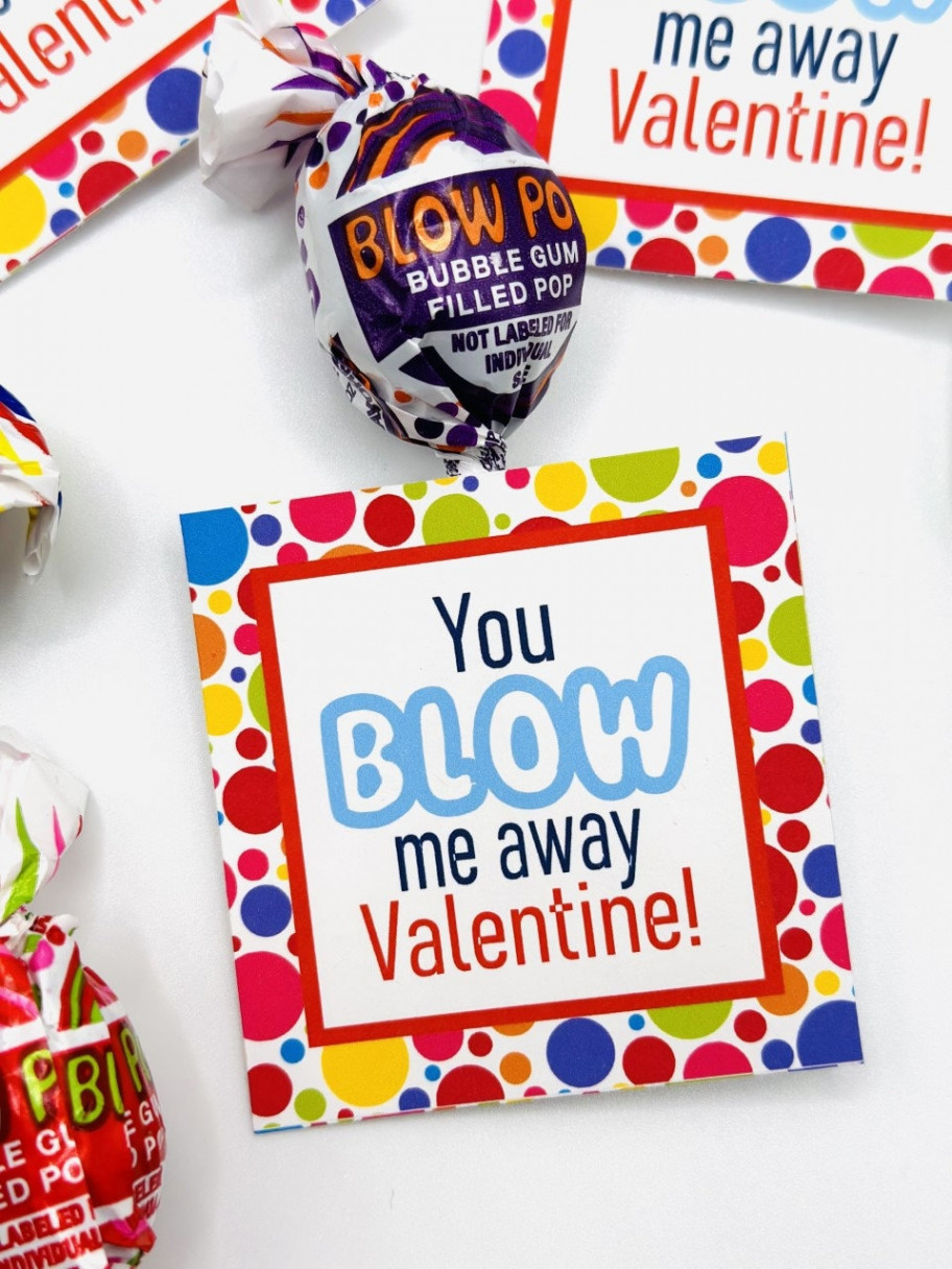 DRUCKEN SIE IHRE EIGENEN Blow Pop Lollipop Valentinstag Tags - Etsy