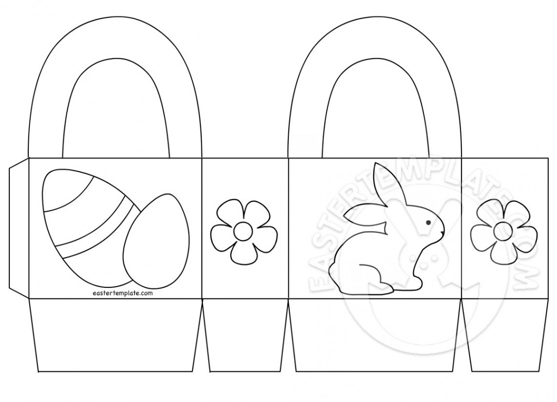 Easter Basket Printable coloring page - Easter Template