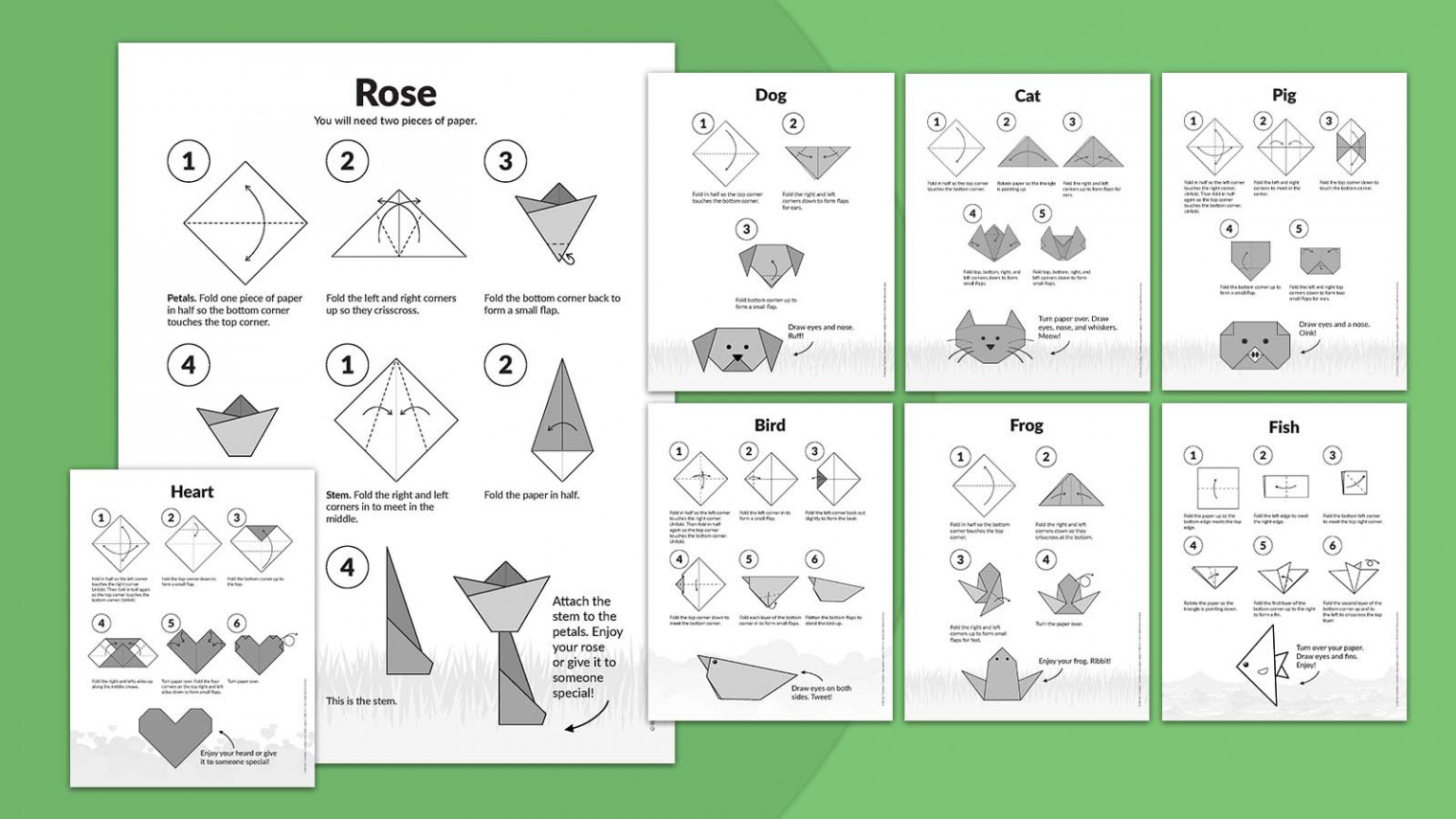 Easy Origami Projects for Kids (Free Printable Instructions)