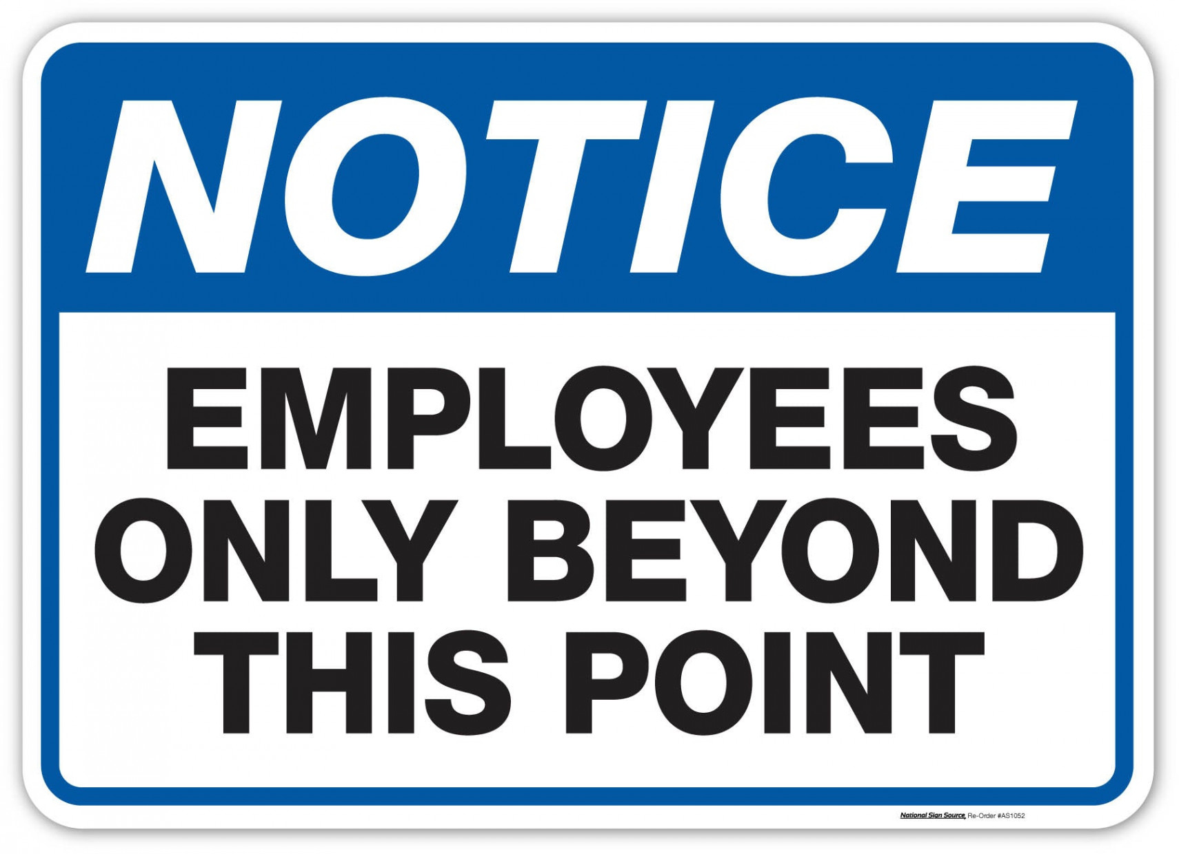 Employees Only Signs - Aluminum & Vinyl Signs  Made in USA