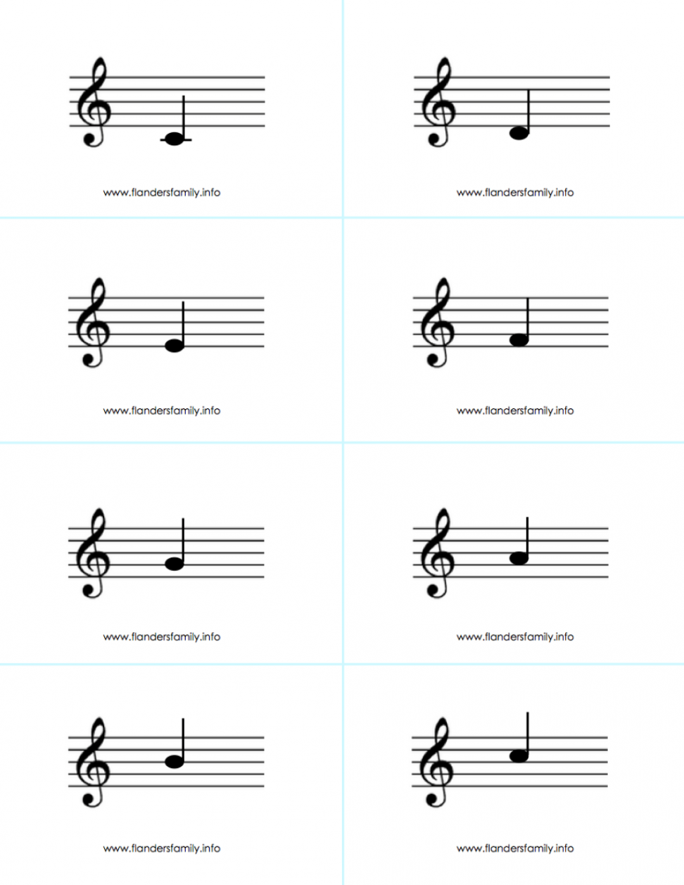 Encouraging Mozart: Musical Note Flashcards - Flanders Family Home