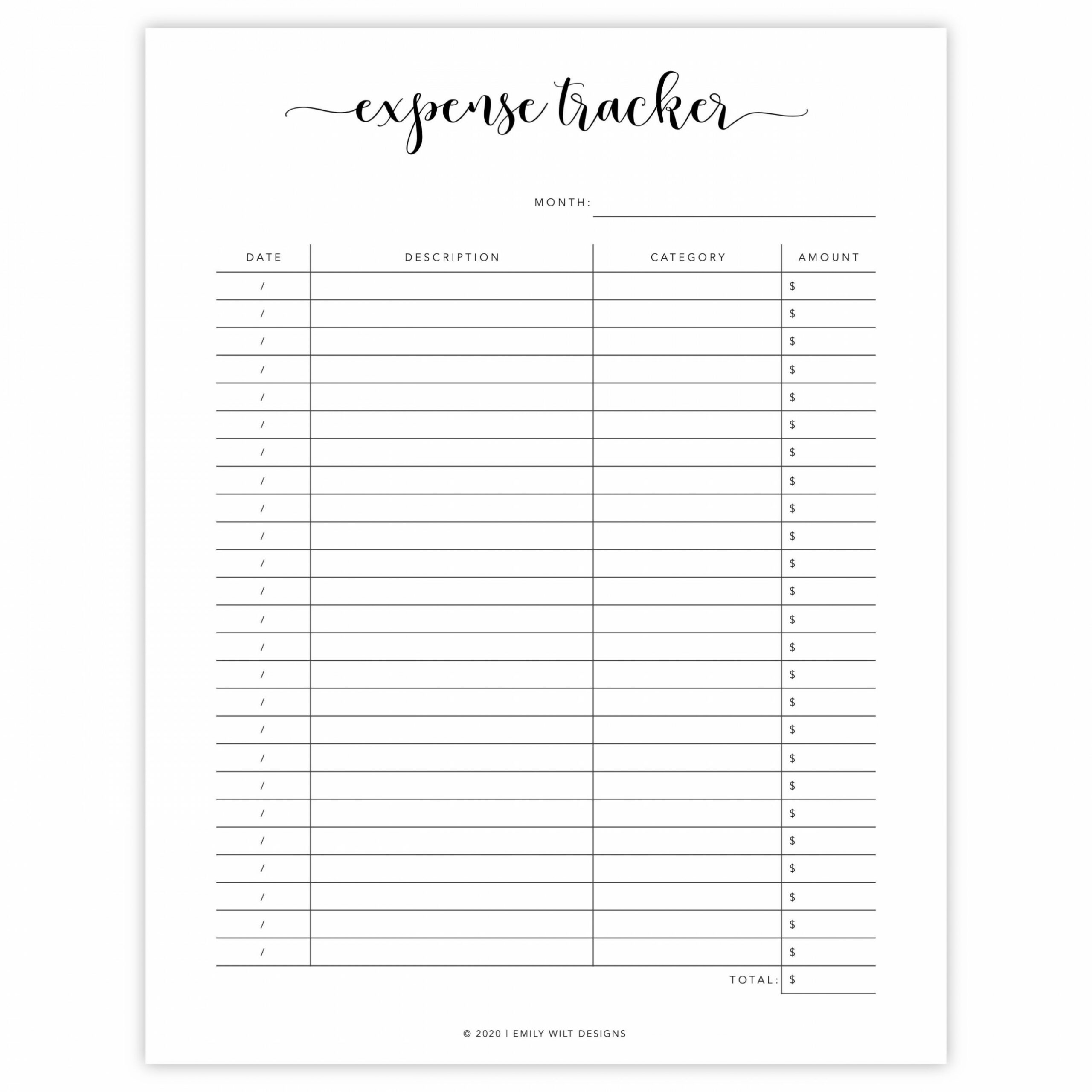 Expense Tracker Printable, Spesenverfolgung, Ausgaben Log, Ausgaben  Tracker, Budget Printables, Finanz Binder, Finanz Printable