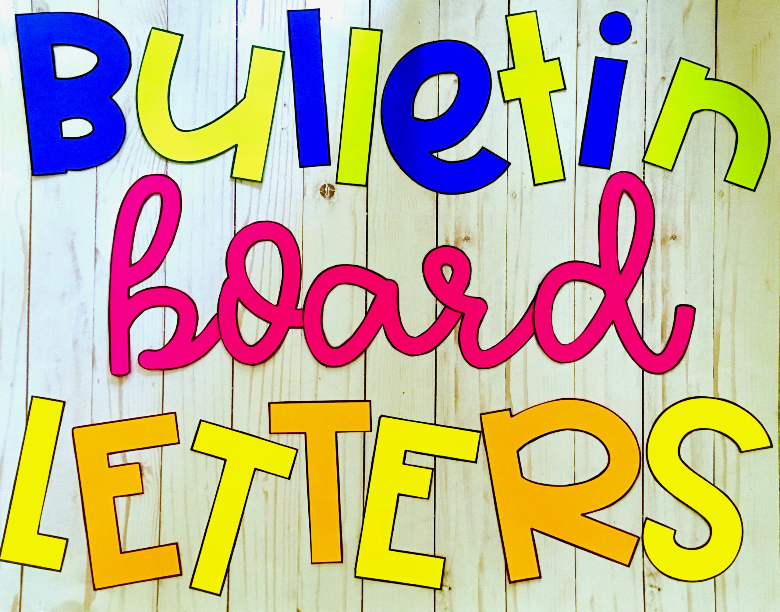 Fancying Up Your Bulletin Board Letters • Sweet Sensations