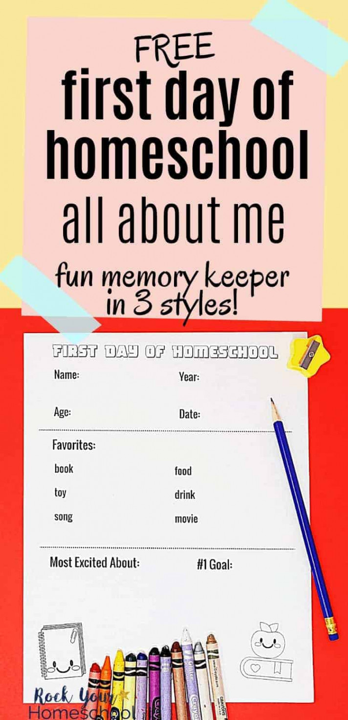 First Day of Homeschool Printables for Fun Keepsakes (Free)