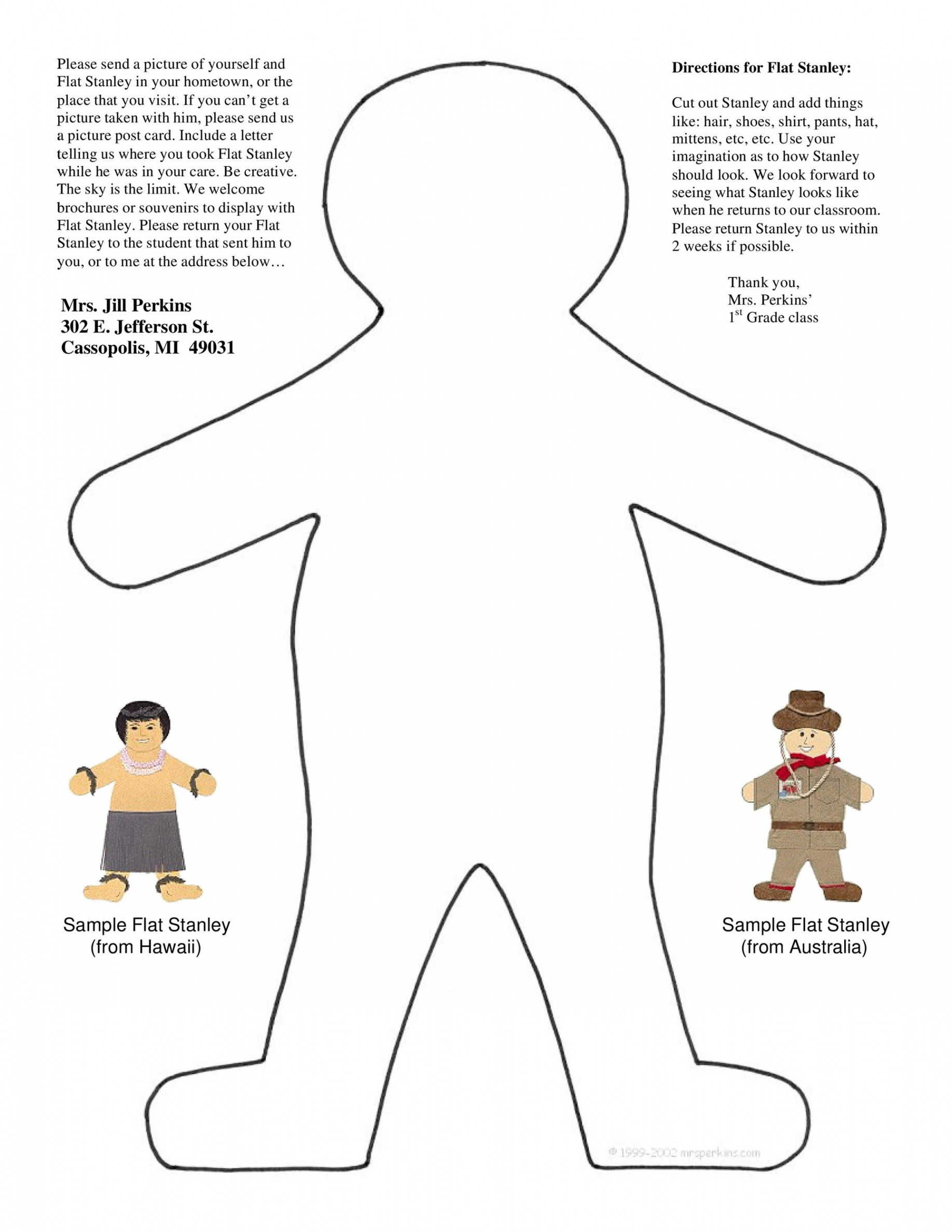 Flat Stanley Templates & Letter Examples ᐅ TemplateLab