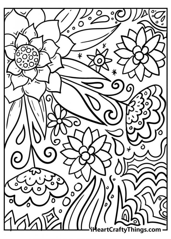 Flower Coloring Pages (% Free Printables)